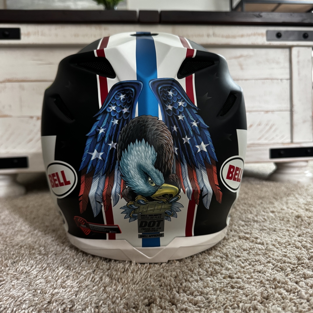 Bell Black and White Eagle Graphic Helmet